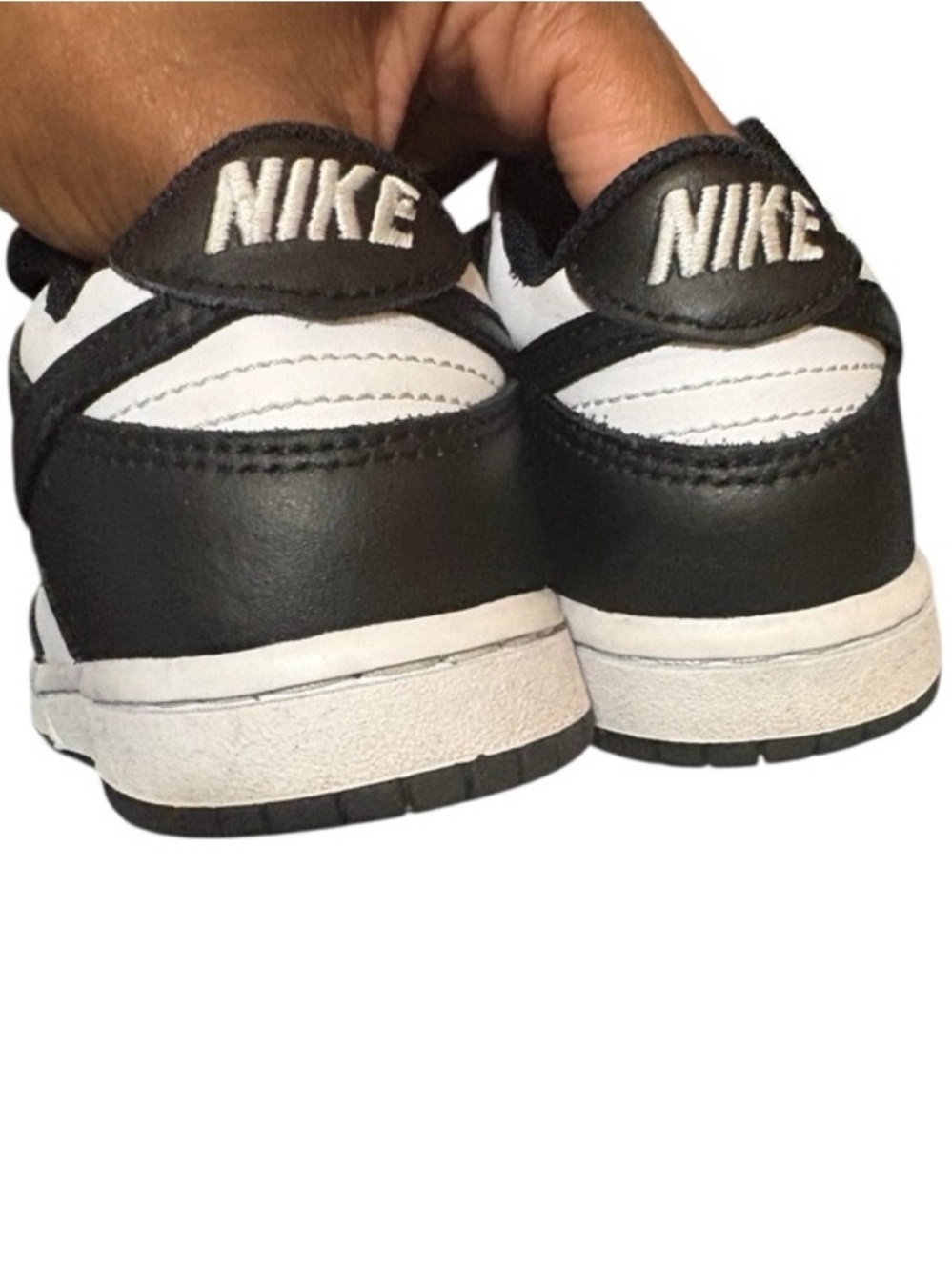 Nike Dunk Low Panda Black White Kids Size 6c Sneakers - Picture 3 of 5